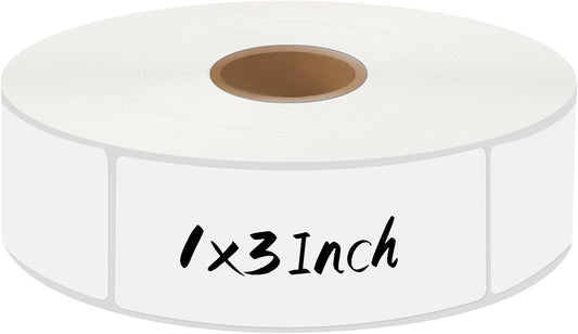 1000Pcs Removable Freezer Labels,1 x 3 Inch Blank Food Labels for Food Containers Jars Waterproof Oil Freezer Tape to Write On Easy Clean No Residue