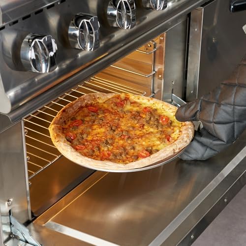 Restaurantware 14 Inch Aluminum Pizza Pan 72 Count Wide Rim Silver Pizza Pan, Heat Conductive Round Pizza Tray, Lightweight Corrosion-Resistant Serving Tray For Restaurant Or Home Use - Image 5