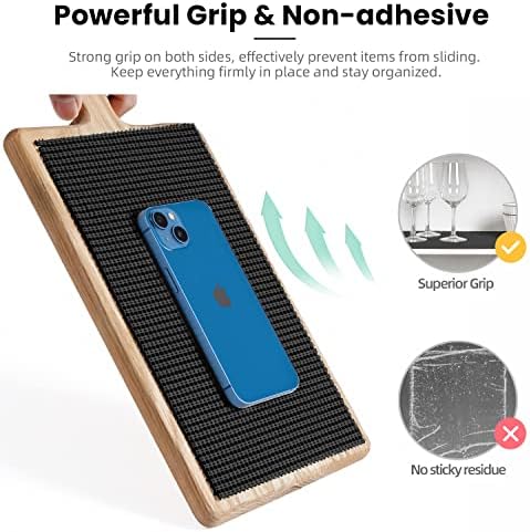BAGAIL Non-Adhesive Shelf Liner, Thick Strong Grip Drawer Liners for Kitchen Cabinets, Heavy-Duty Easy Cut Cabinet Liners for Shelves, Pantry, Bathroom Cupboards - 24" x 20FT, Black - Image 3