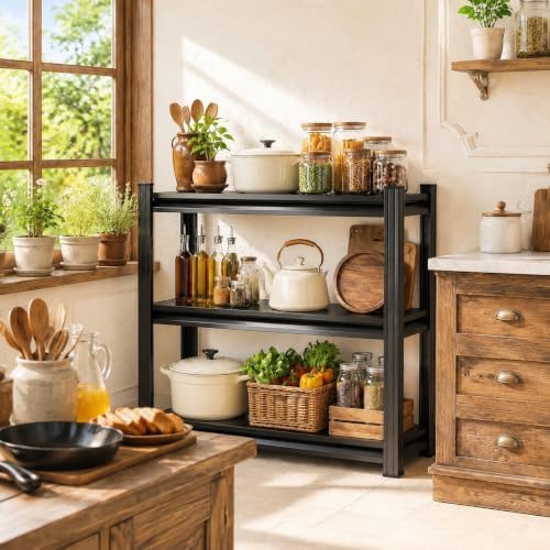 Utility Kitchen Shelves, Adjustable Pots and Pans Organizer Under Cabinet - Image 7
