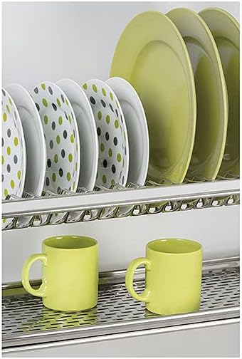 Emuca - Stainless Steel Dish Drying Rack for Standard 23,6 inch (60 cm) Width Kitchen Cabinet, Inner Width Module 21-22,4 inch (535-570mm) - Image 2
