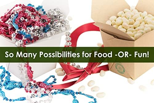 100% Recyclable 8oz Brown Chinese Take Out Boxes 50pk. Leakproof Greaseproof To Go Containers For Restaurants Event Parties Food Service. Best Value Bulk Pack Microwaveable and Stackable Meal Pails. - Image 6