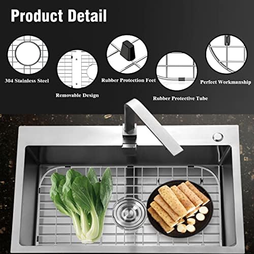 Sink Protectors for Kitchen Sink 26" x14", Center Drain - Image 5