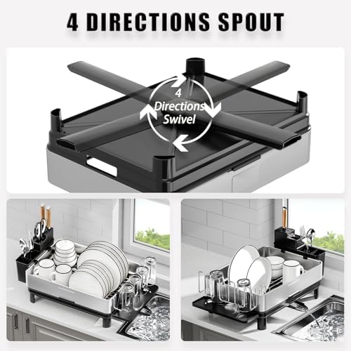 Dish Drying Rack, 304 Stainless Steel Dish Racks for Kitchen Counter - Image 3