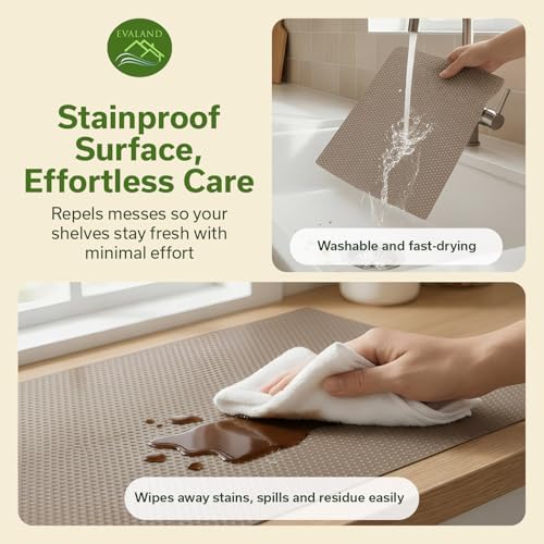 EVALAND Shelf Liner Cabinet Liner Non-Adhesive Drawer Liner 12 in x 33 FT - Image 5