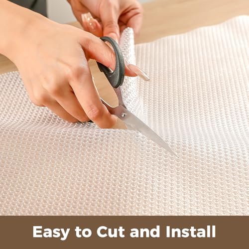 100% EVA Shelf Liner Waterproof Non Adhesive, 20" x 360", Clear - Image 4
