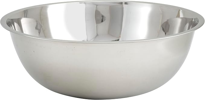Winco Silver 30 qt Stainless Steel Mixing Bowl by Fonteme
