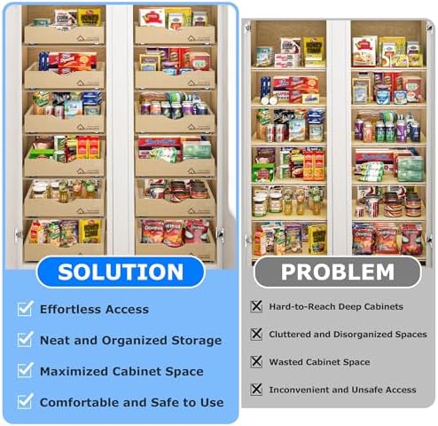 WelFurGeer Soft Close Pull Out Drawers for Cabinets, 17" W x 21" D Pull Out Cabinet Drawer with Heavy Duty Slides, Pull Out Cabinet Organizer, Cabinet Pull Out Shelves, Pull-Out Home Organizers - Image 3