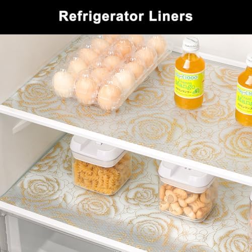 Cooyes Shelf Liner – Premium Non-Adhesive Cabinet & Drawer Liner for Kitchen – Waterproof Shelf Paper with Modern Pattern – Durable EVA Cabinet Mat – Easy to Cut （11.8" W x 240" L） - Image 6