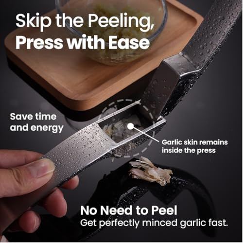 Gourmet Easy Lifetime Replacement Garlic Press, No Need to Peel, Fine Mince | Detachable Design for Easy Cleaning, Ergonomic Handle for Effortless Press, Stainless Steel Rust-Resistant, Dishwasher Safe - Image 6