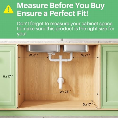 Kitstorack Under Sink Organizer, 2-Pack 3-Tier Height Adjustable Thickened Metal Pull out Cabinet Organizer Shelf, Slide out Storage Drawer Rack for Bathroom Kitchen Pantry Home Laundry Organization - Image 2