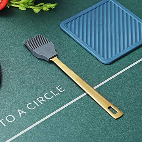 Berglander Gold Basting Brush, Kitchen Brush For Cooking With Titanium Gold Plating, Barbeque Brush, Pastry Brush, BBQ Brush, Dishwasher Safe, Easy to Clean - Image 2