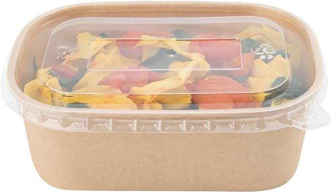 Restaurantware Bio Tek 25.4 Ounce To Go Containers 100 PE Coated Paper Food Containers - Lids Sold Separately Freezable Kraft Paper Disposable Serving Bowls For Hot And Cold Foods - Image 10