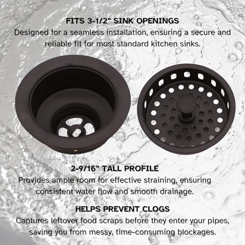 Westbrass A214-12A 3-1/2" Post Style Large Kitchen Sink Basket Strainer, Antique Bronze - Image 6