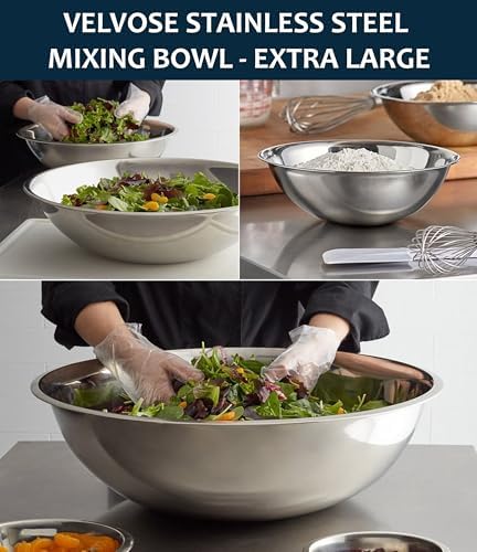 Stainless Steel Mixing Bowl Extra Large, 23-Quart, 20 inch (Diameter), 6.1 inch (Height) Mixing Bowl 20" (1) - Image 4
