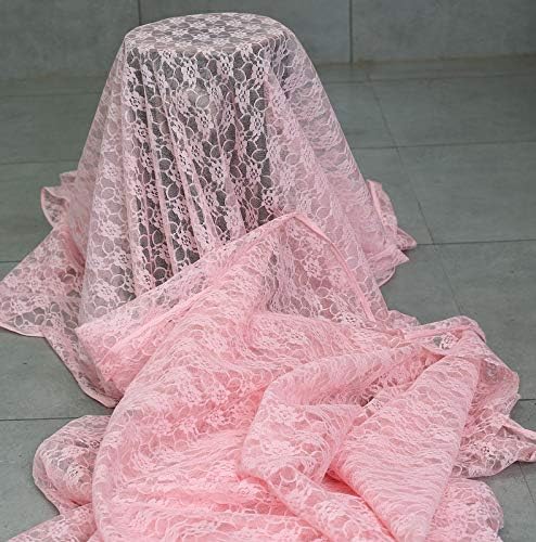 VDS Pack of 20 Floral Lace Table Runners Centerpiece Cloth Linen for Wedding Bithday Graduation Engagement Ceremony Events Party Banquets Table Decoration (12x108 inch) (Blush Pink) - Image 5