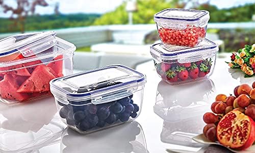 Superio Food Storage Containers, Airtight Leak Proof Meal Prep Containers, Microwave and freezer safe, BPA-free Plastic, Set of 3, - Image 4