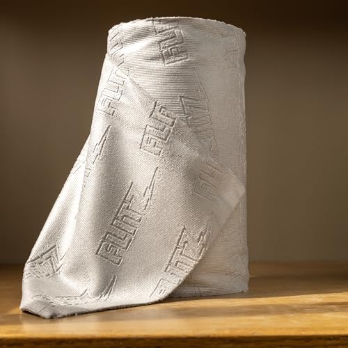 FLITZ Tear Away Microfiber Towel Roll (50 Sheets) - USA-Made 12" x 12" Cloth Paper Towels - Reusable & Washable Ultra Absorbent Cleaning Cloth Roll for Cars, Kitchens, Appliances - Grey (1 Pack) - Image 2