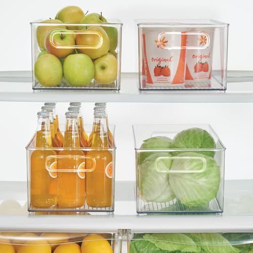 iDesign Kitchen Binz Stackable Organizer, 8" x 6" x 14.5", Clear - Image 3