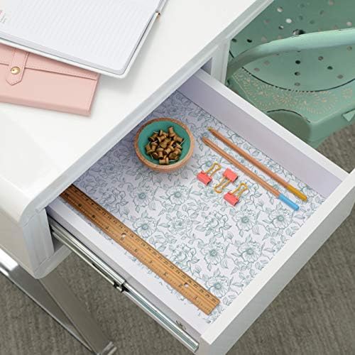 Con-Tact Brand Creative Covering, Self-Adhesive Shelf Liner, Multi-Purpose Vinyl Roll, Easy to Use and Apply, 18'' x 16', English Rose Blue - Image 3