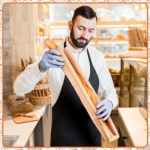 Thenshop 200 Pcs Long Baguette Bag French Bread Bags, 4.5 x 2 x 24 Inch | Paper Bread Bags with Window, Brown Kraft Bread Bags, for Homemade Bread Biscuits Loaf Storage Sacks Packaging - Image 5