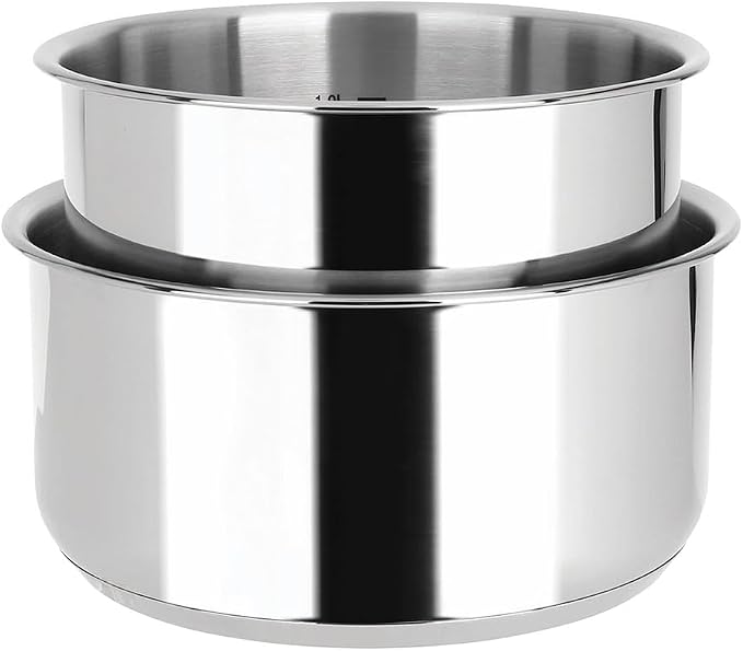 Sitram 8-Piece Stainless Steel Cookware Set: 3 Frying Pans (20-24-28 cm) + 2 Saucepans (16-18 cm) + 2 Glass Lids (16-18 cm) + Removable Handle, Suitable for All Heat Sources - Image 3