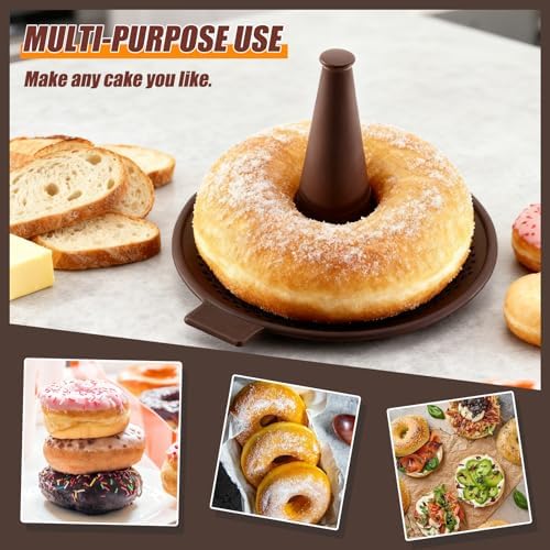 6pcs Donut Pan For Baking, Brown Bagel Molds, Pastry Molds For Baking Bagel, Doughnut, Cakes - Send Goods From Local Warehous - Image 7