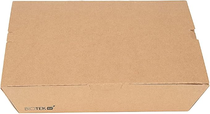 Restaurantware-Bio Tek 50.7 Ounce To Go Boxes, 100 Disposable Bento Boxes - 3 Compartments, Tab Lock Closure, Kraft Paper Take Out Box, Serve Hot and Cold Foods, For Restaurants or Parties - Image 15