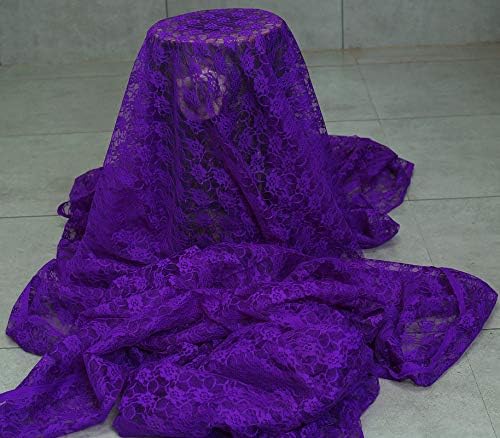 VDS Pack of 25 Floral Lace Table Runners Centerpiece Cloth Linen for Wedding Bithday Graduation Engagement Ceremony Events Party Banquets Table Decoration (12x108 inch) (Purple) - Image 5