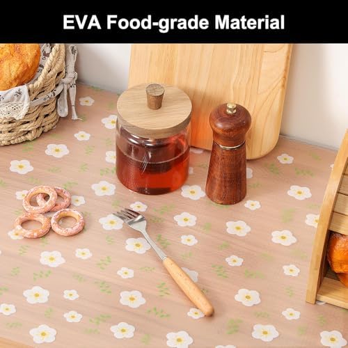 Cooyes Shelf Liner – Premium Non-Adhesive Cabinet & Drawer Liner for Kitchen – Waterproof Shelf Paper with Modern Pattern – Durable EVA Cabinet Mat – Easy to Cut （24" W x 240" L） - Image 3
