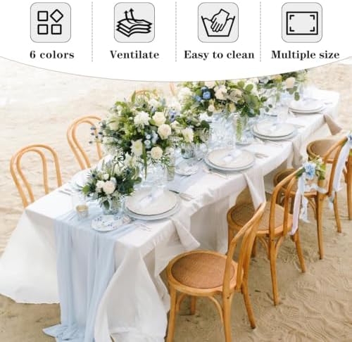 Fitable 6 Pack Purple Tablecloths 90x132 Inch for 6 Foot Rectangle Tables - Image 7