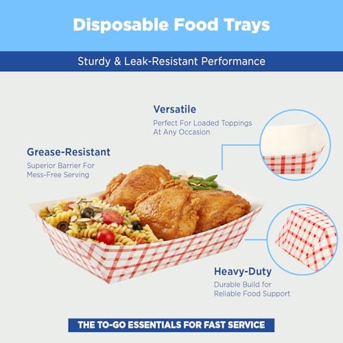 Karat Paper Food Trays Disposable [5 LB - 500 ct] Sturdy Food Boats, Leak Resistant | Ideal for Snacks, Nachos and Finger Foods - Image 5