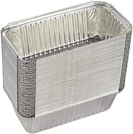 10 Pack Aluminium Foil Trays with Lids Containers Strong and Large Tin Foil Food Take Away Container Disposable Food Take Out Box with Lid|0.75 Litre |, Silver - Image 4