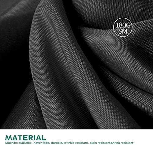 Surmente 2 Pack 14ft Black Table Skirt for 6-8 Foot Rectangle Tables - Image 2
