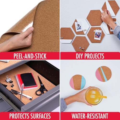 Con-Tact Brand Cork Roll, Self-Adhesive, 12" x 4' - Image 3