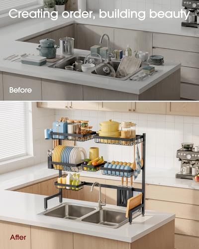 Sakugi Dish Drying Rack Over The Sink, Dish Drainer for Kitchen Counter - Image 5