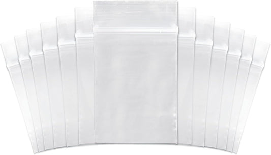 SNL | 3" X 4" - 2 MIL - 1,000 Bags | Small | Strong | Zipper Lock Reclosable, Clear, Disposable, Plastic Bags, For Food and Storage