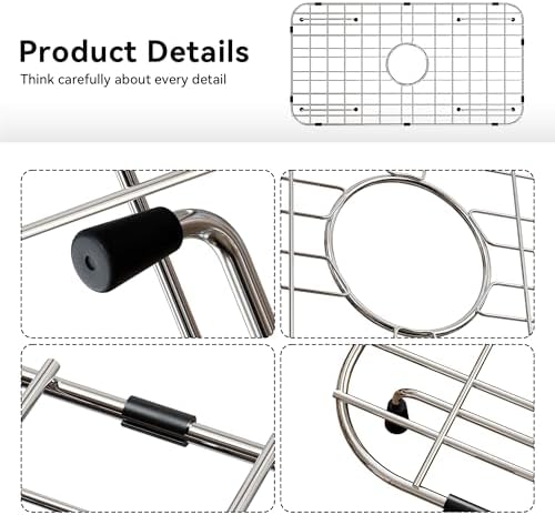 Sink Bottom Grid 24-1/8" x 12-5/8",Centered Drain with Corner Radius 1-1/2" - Image 5