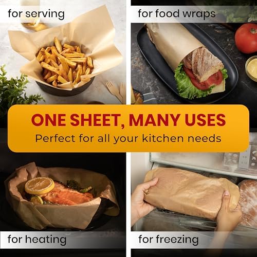 Quarter Sheet Pans 8x12" Pack of 120 Parchment Paper Baking Sheets | Baker's Signature | Precut Silicone Coated & Unbleached – Will Not Curl or Burn – Non-Toxic & Comes in Convenient Packaging - Image 5