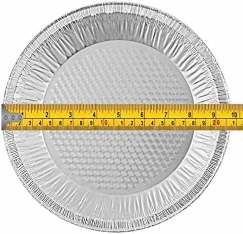 PACTOGO 10" (Actual Top-Out 9-5/8 Inches - Top-In 8-3/4 Inches) Aluminum Foil Pie Pan - Disposable Baking Tin Plates Waffle Bottom (Pack of 12) - Image 4