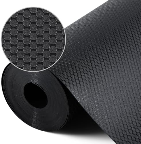 Shelf Liners for Kitchen Cabinets, Drawer, Fridge Liner Black 11.8"× 393.7" by StaHom