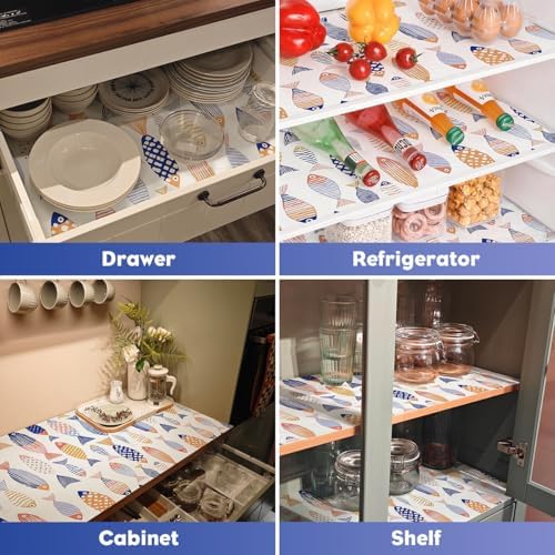 Quttisay Drawer Liner Non Adhesive Shelf Liner for Cabinets 12in x 10ft - Image 6