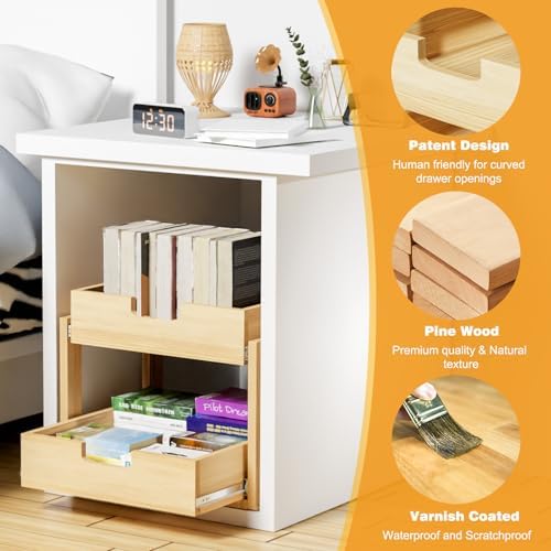 Pull Out Cabinet Organizer, 17''W×21''D Sliding Drawers for Cabinets, 2 Tier Soft Close Slide Out Wooden Pull out Drawers, Base Cabinet Organization for Kitchen, Pantry, Bathroom - Image 4