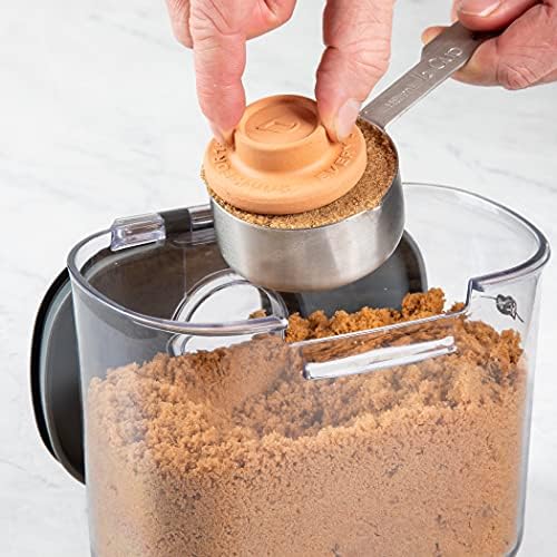 Progressive International ProKeeper+ Clear Plastic Airtight Food Baker's Kitchen Storage Organization Container Canister Set with Magnetic Accessories, 2- Piece Set (Brown Sugar 1.4-Quart) - Image 3
