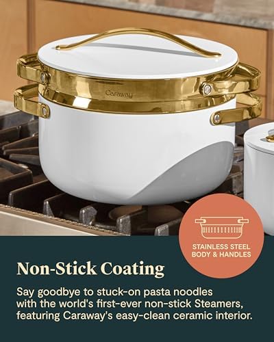 Caraway Steamer, Stainless Steel Steamer with Handles - Image 5
