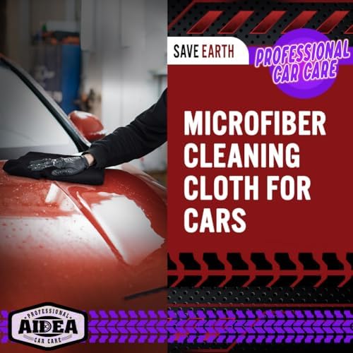 AIDEA Microfiber Cleaning Cloth Black 20PK, Microfiber Towels,12×12" - Image 4
