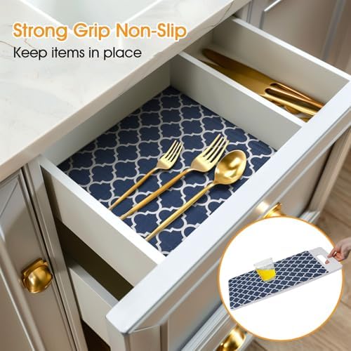 Shelf and Drawer Liner for Kitchen Cabinet Non-Adhesive Non Slip - Image 2