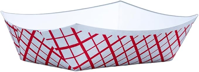 Southern Champion Tray 0405 #40 Southland Paperboard Red Check Food Tray, 6 oz Capacity (Case of 1000) by SouthernChampionTray
