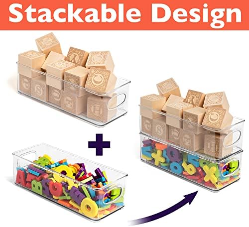 ClearSpace Plastic Pantry Organization and Food Storage Bin – Great Kitchen Organization and Kitchen Storage – Fridge Organizer Bins, Pantry Storage – 6 Pack | Clear food storage bins keep pantry, fridge, and kitchen essentials organized while maximizi... - Image 4