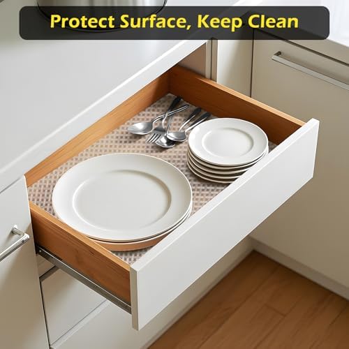 Refrigerator Liner, Waterproof Shelf and Drawer Liners for Kitchen Cabinet - Image 5